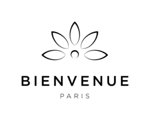Eine minimalistische schwarze Silhouette einer Bergkette vor weißem Hintergrund.